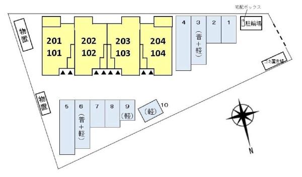 米子市淀江町佐陀のアパート