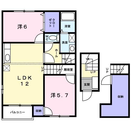 米子市旗ヶ崎６丁目のアパート