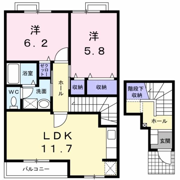 ソレアード・プラーサA(間取り)