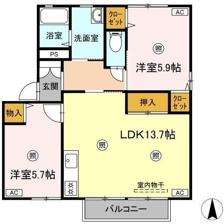 ラシェット　エムザ　C棟