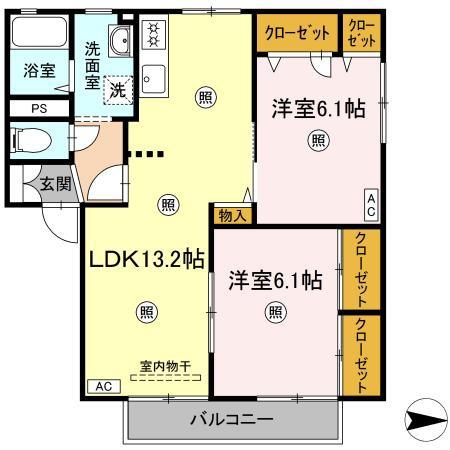 ラシェット　エムザ　B棟