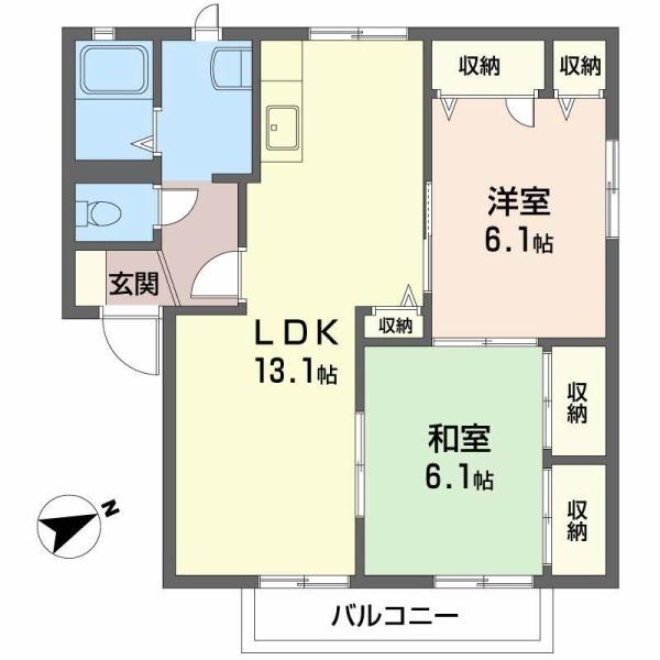 レインボーハイツ　Ｂ棟