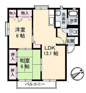レインボーハイツ　Ｂ棟