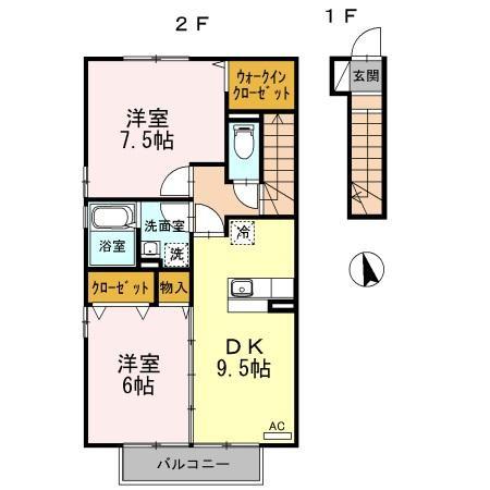 松江市浜乃木５丁目のアパート