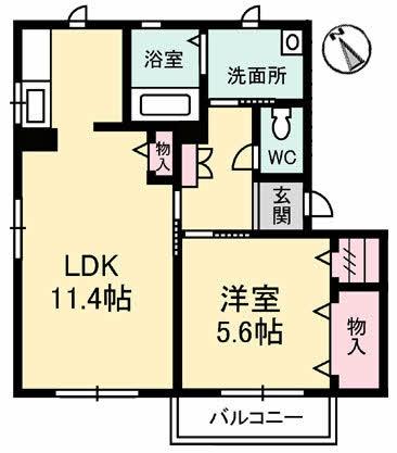 松江市西川津町のアパート