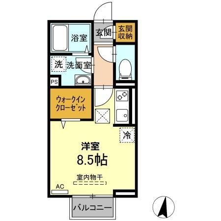 松江市外中原町のアパート