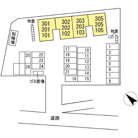 松江市春日町のアパート