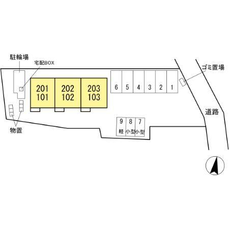 松江市乃木福富町のアパート