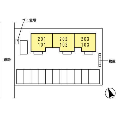安来市飯島町のアパート
