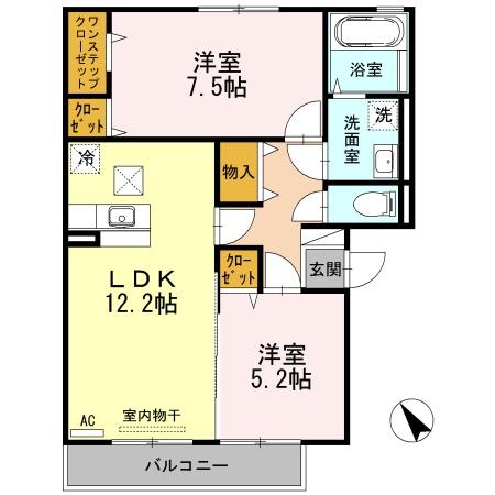 松江市春日町のアパート