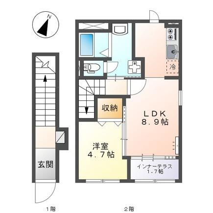松江市東出雲町揖屋のアパート