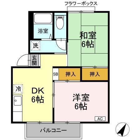 松江市浜乃木１丁目のアパート