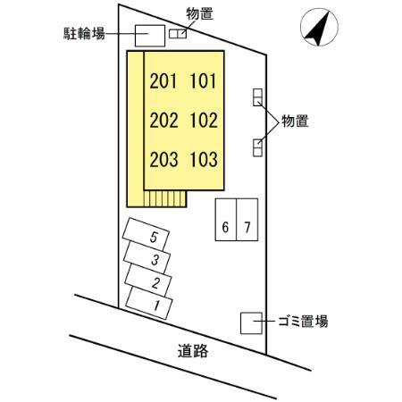 安来市黒井田町のアパート