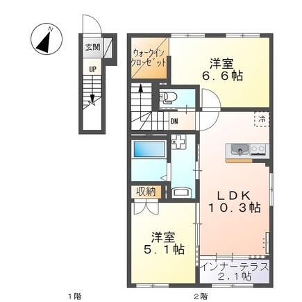 松江市法吉町のアパート