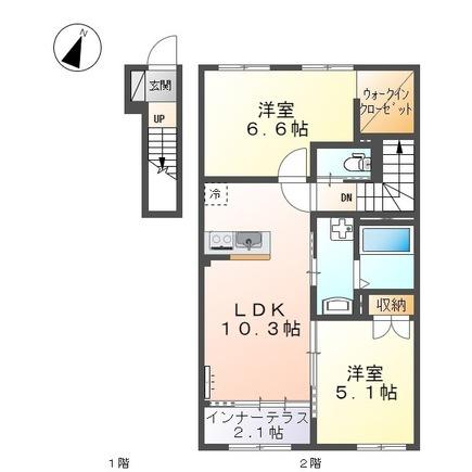 松江市法吉町のアパート