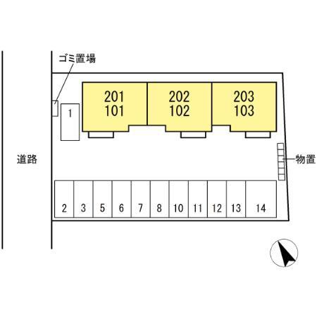 安来市飯島町のアパート