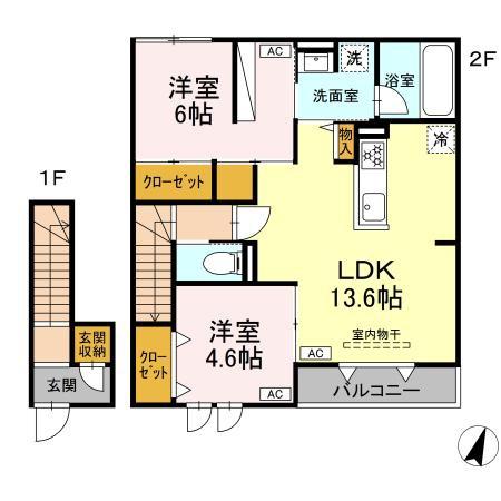 松江市奥谷町のアパート