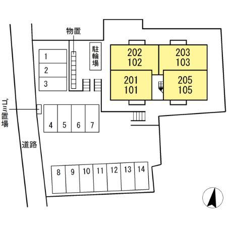 松江市古志原２丁目のアパート