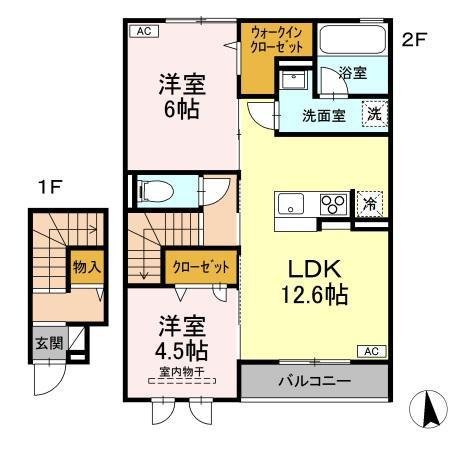 松江市東津田町のアパート