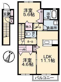 松江市下東川津町のコーポ