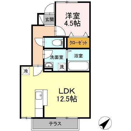 松江市西川津町のアパート