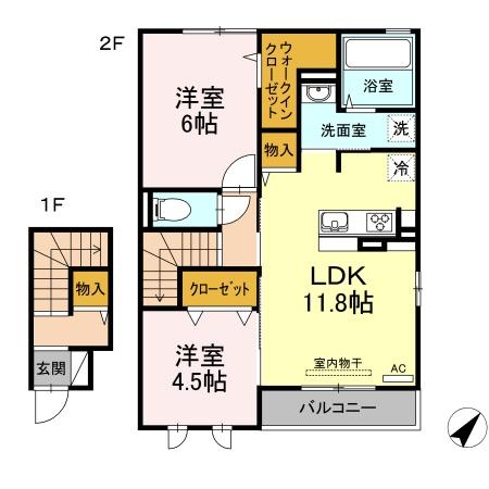 松江市下東川津町のアパート