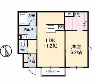 松江市東津田町のアパート