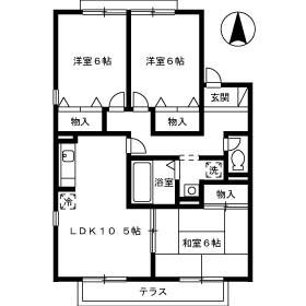 松江市学園２丁目のアパート