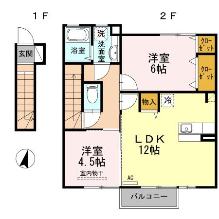 松江市古志原７丁目のアパート