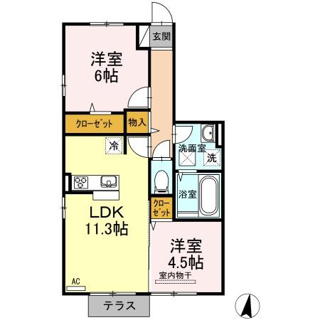 松江市東奥谷町のアパート