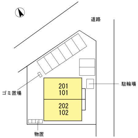 安来市新十神町のアパート
