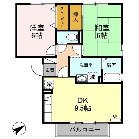 松江市東津田町のアパート