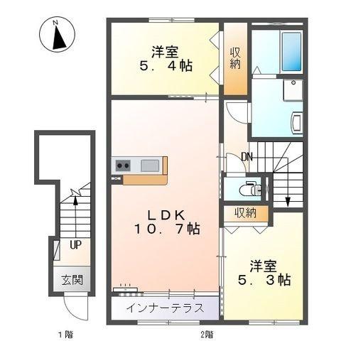 松江市東津田町のアパート