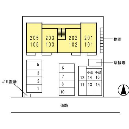松江市学園１丁目のアパート