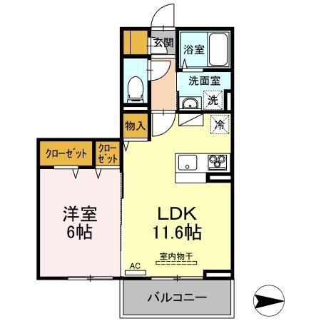 松江市北田町のアパート