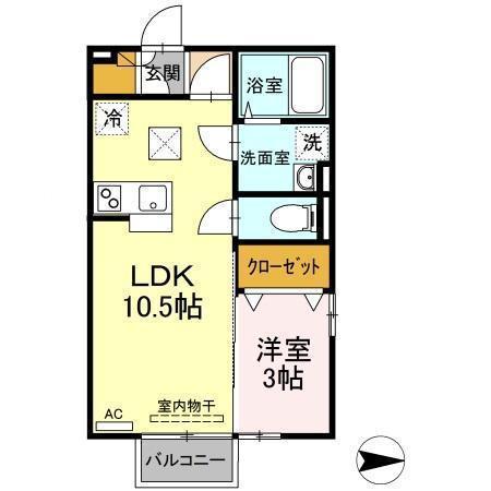松江市菅田町のアパート