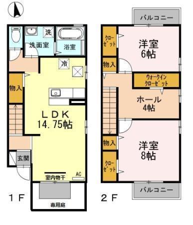 松江市乃木福富町のアパート