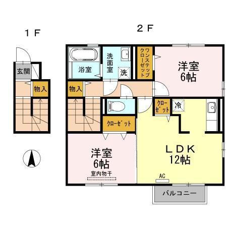 松江市春日町のアパート