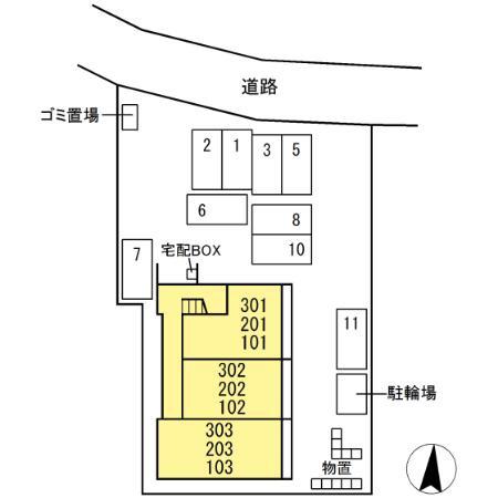松江市東津田町のアパート