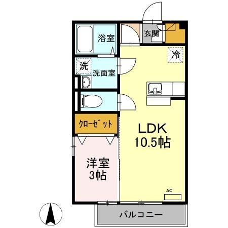 松江市津田町のアパート