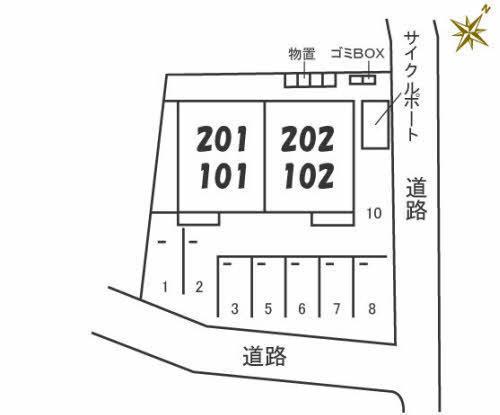 松江市上乃木６丁目のアパート