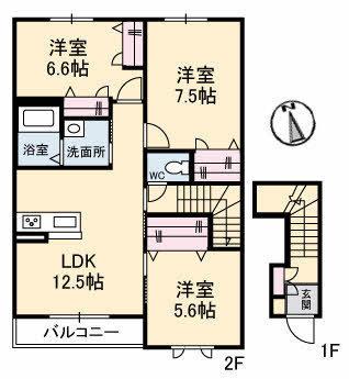 松江市黒田町のアパート