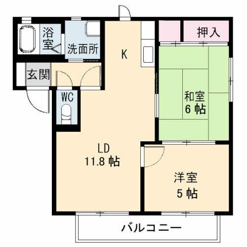 松江市春日町のアパート