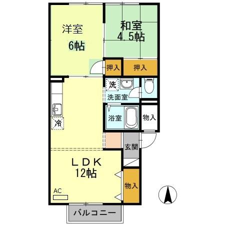 松江市北田町のアパート