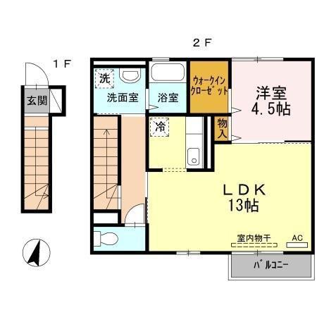 松江市法吉町のアパート