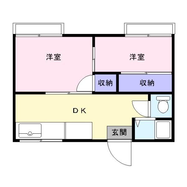 松江市古志原３丁目のアパート