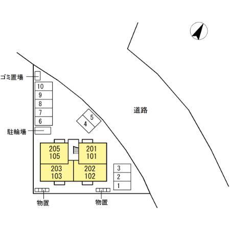 松江市菅田町のアパート