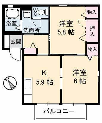 松江市玉湯町湯町のアパート