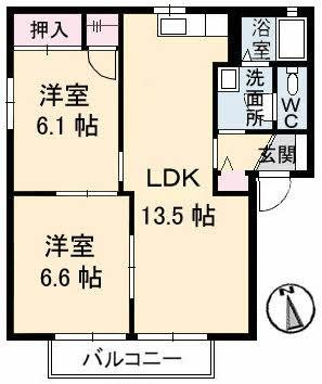 松江市西川津町のアパート