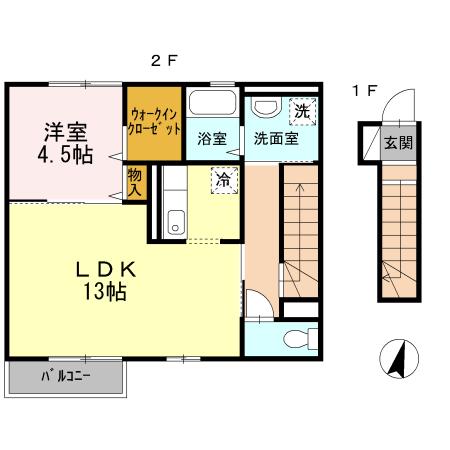 松江市法吉町のアパート